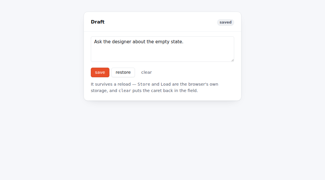 Notes.sbmx running in a browser