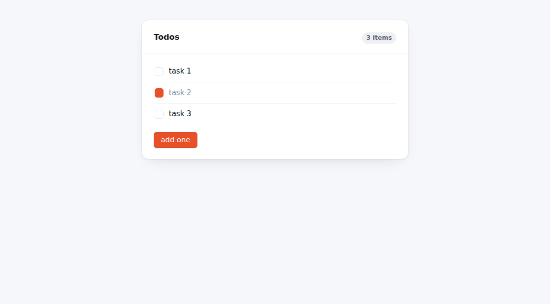 Todos.sbmx running in a browser